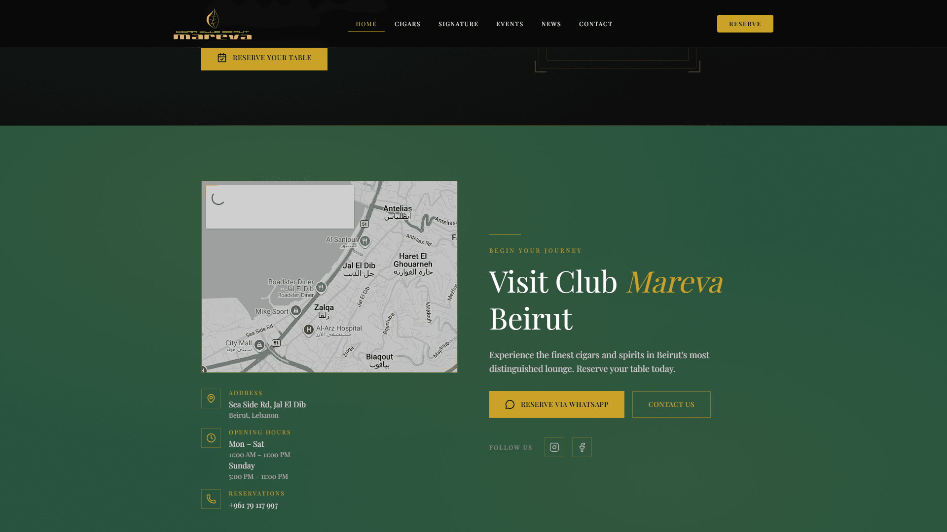 Events and news page