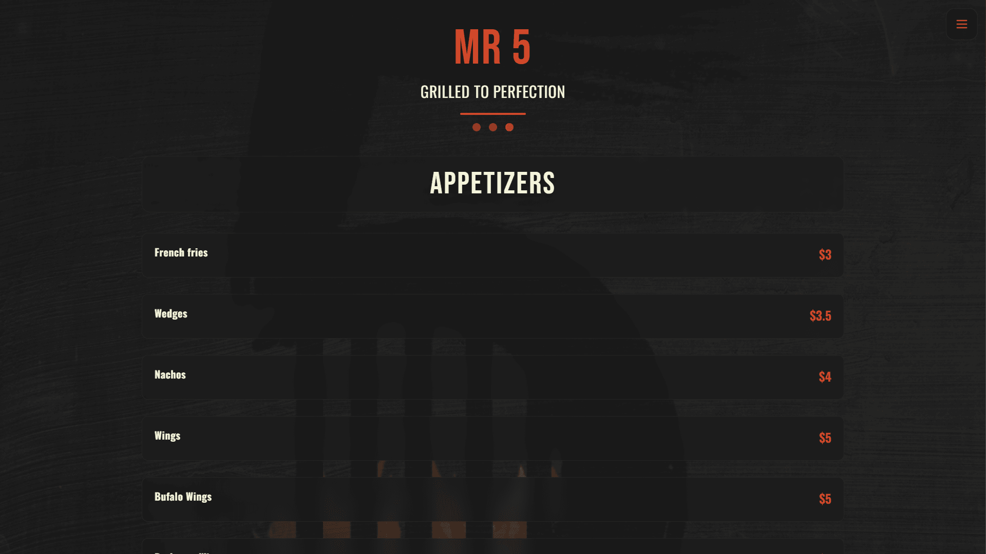 Mr5 Digital Menu System