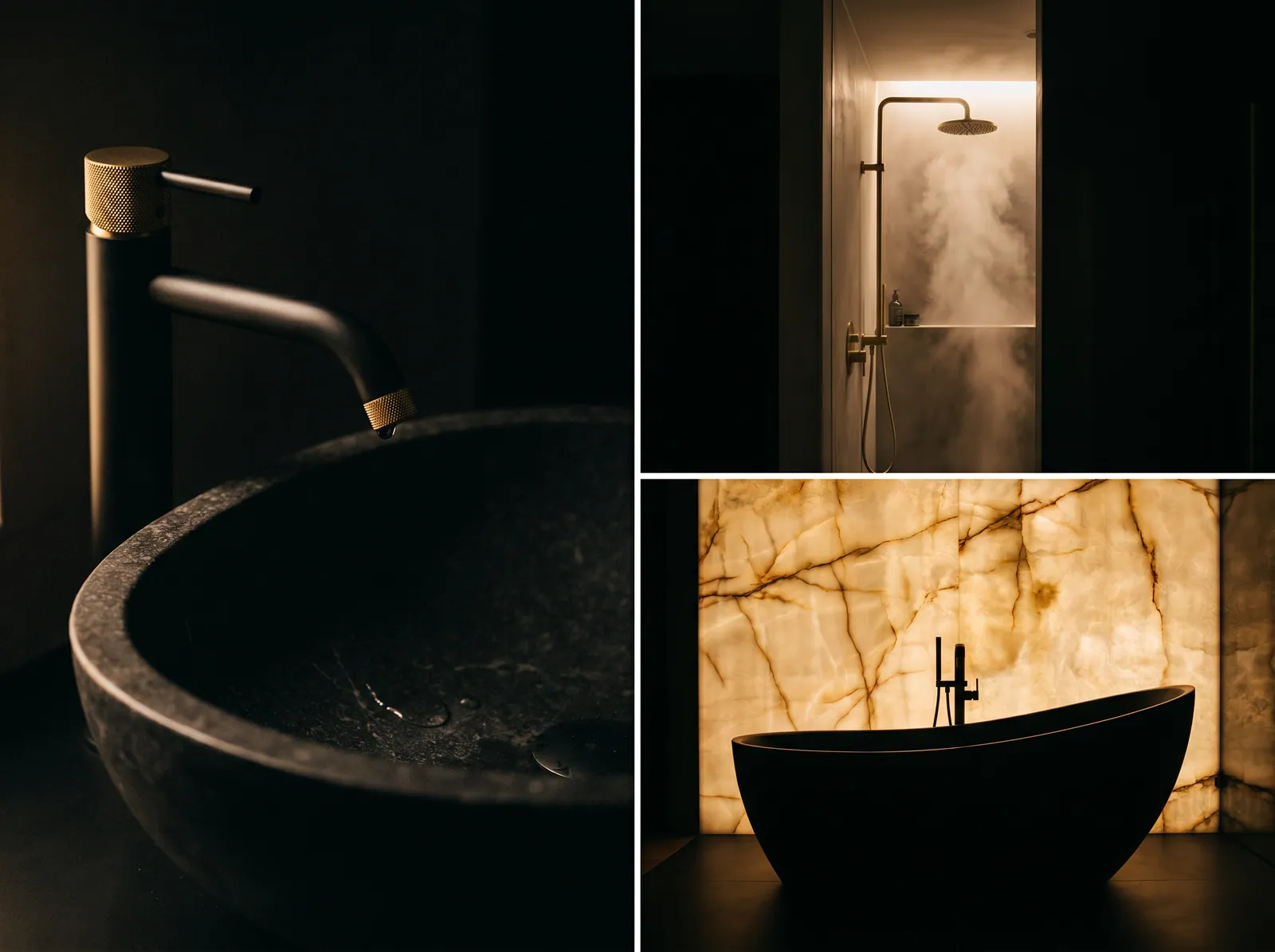 Sculptural freestanding tub